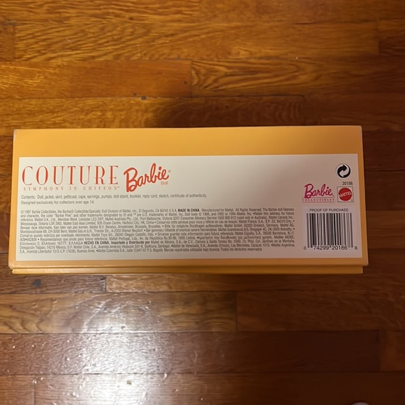 Barbie couture symphony in chiffon. New in box. Never removed from box - Picture 5 of 9